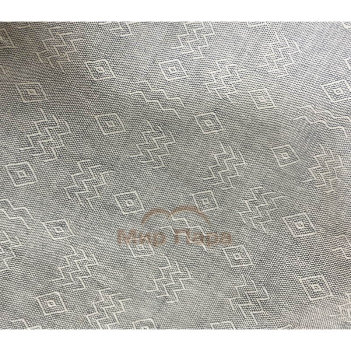 Парео женское с орнаментом для бани 147х85 см (лен+хлопок) серый